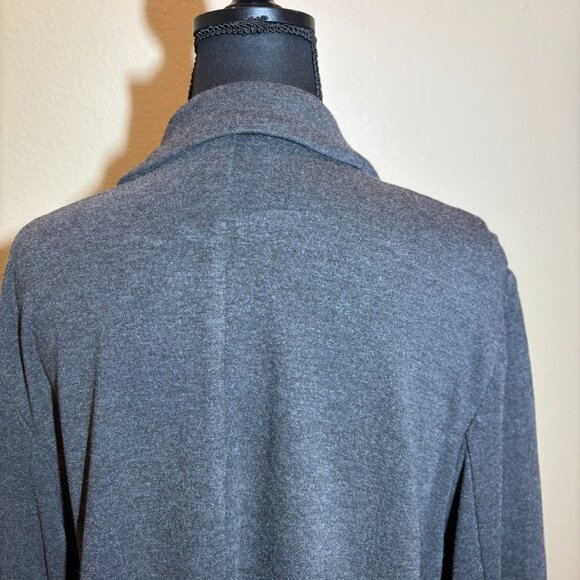 J.Jill Pante Wearever Gray Open Front Knit Blazer Jacket - Picture 10 of 12